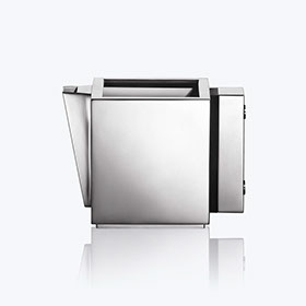 Milchkännchen Kubus, Sterling Silber und Ebenholz