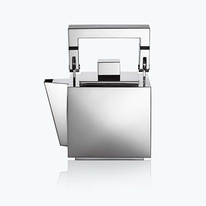 Kanne Kubus, Sterling Silber und Ebenholz